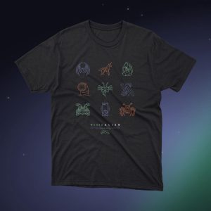 Camiseta Scifi icons