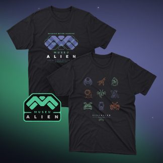 Pack camisetas BBM + Sci-fi Icons + Parche Museu Alien